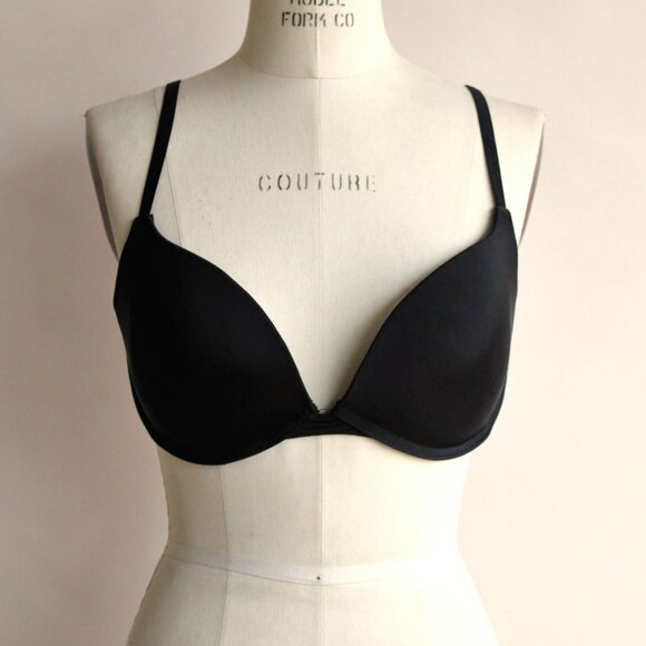 Push Up Bra, Black, Daisy Fuentes, Size 34D - Picture 2 of 8